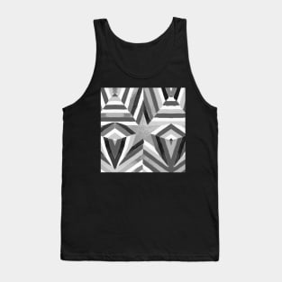 Bright Black and White Stars Tank Top